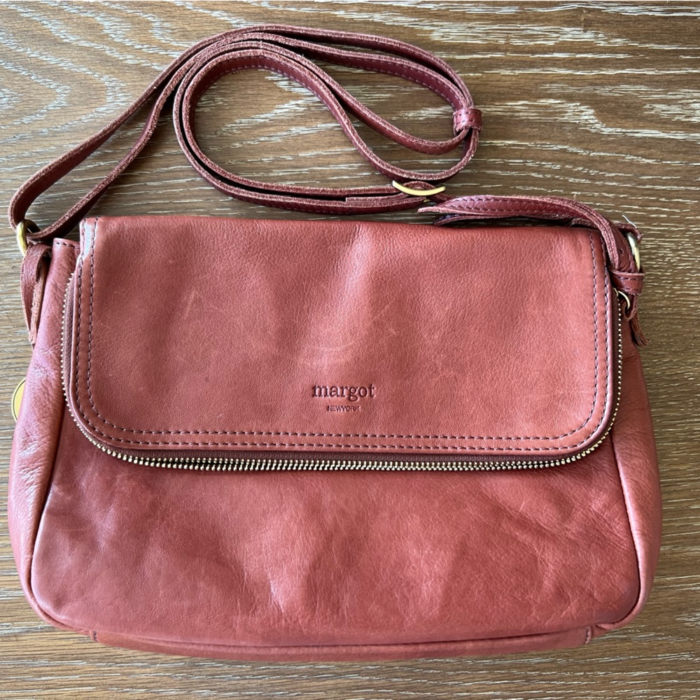 Margot brown genuine leather bag